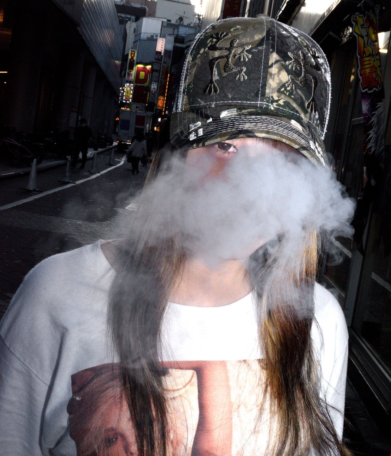 b.Eautiful "Biyu Hat" Peak Camo / Grey Camo - WEAREALLANIMALS