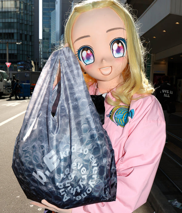 b.Eautiful "Bubble Wrap Reusable Bag" Grey / White - WEAREALLANIMALS