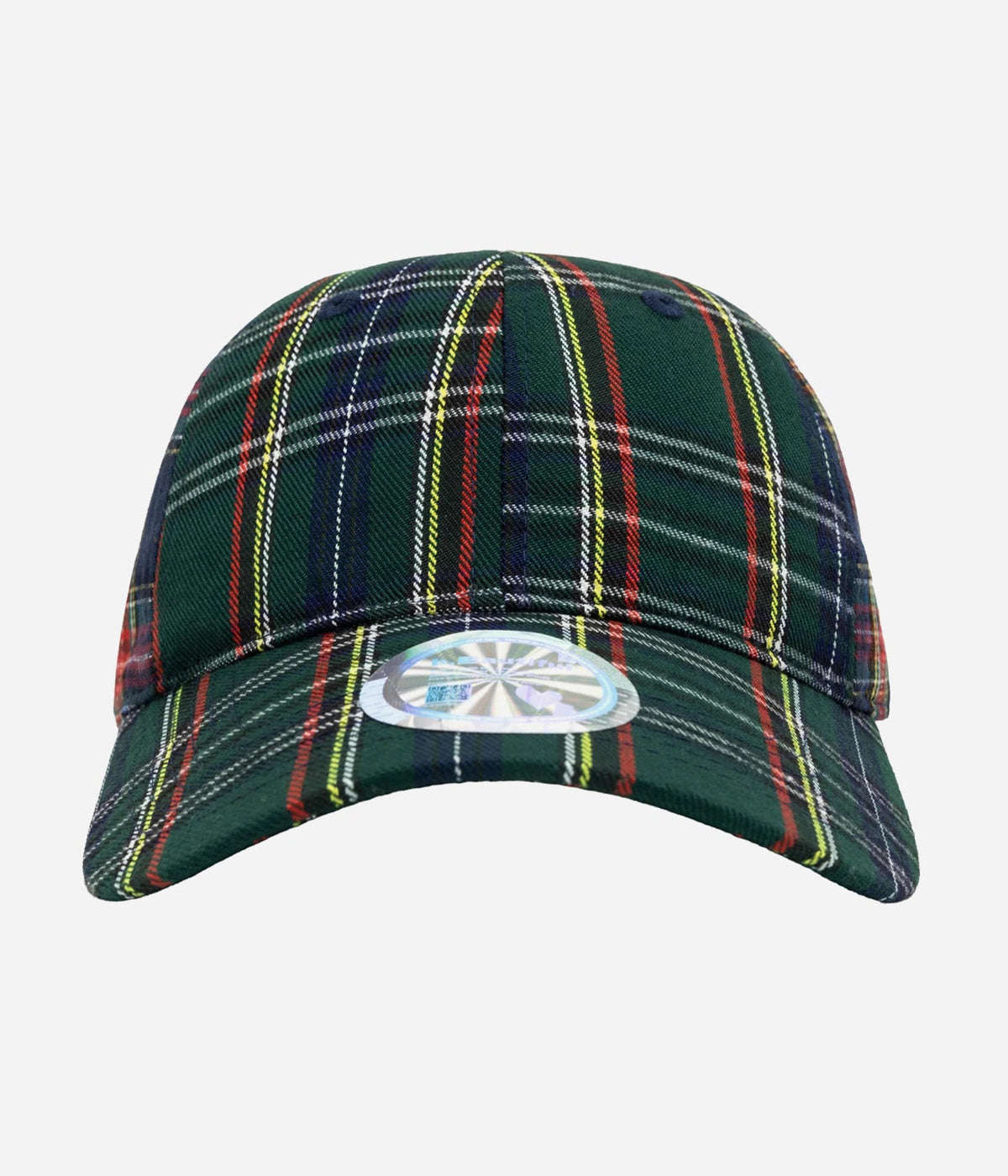 b.Eautiful "Empty Low Profile Hat" Green Plaid / Navy Plaid - WEAREALLANIMALS