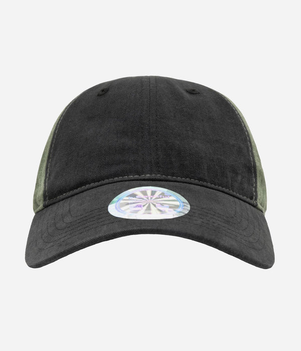 b.Eautiful "Empty Low Profile Hat" Washed Black / Washed Moss - WEAREALLANIMALS