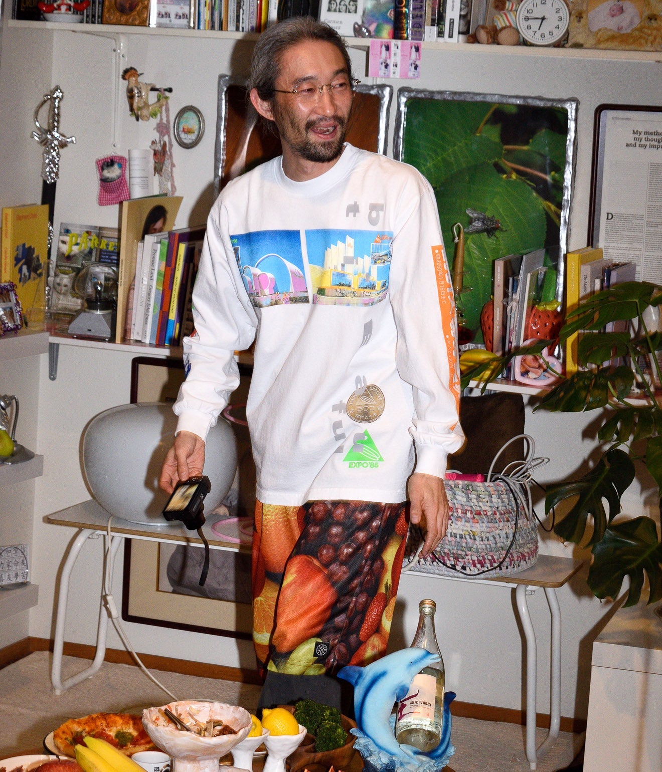 b.Eautiful "Expo85 LS Shirt" White - WEAREALLANIMALS