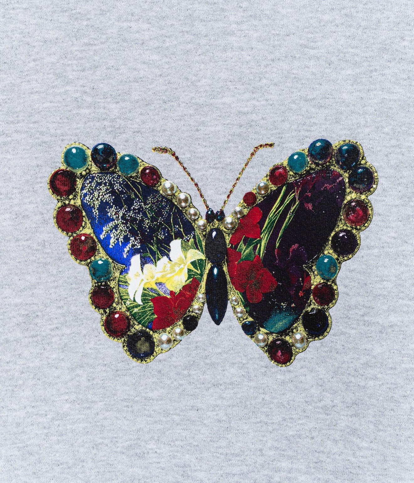 b.Eautiful "Jewel Hoodie" Heather Grey - WEAREALLANIMALS