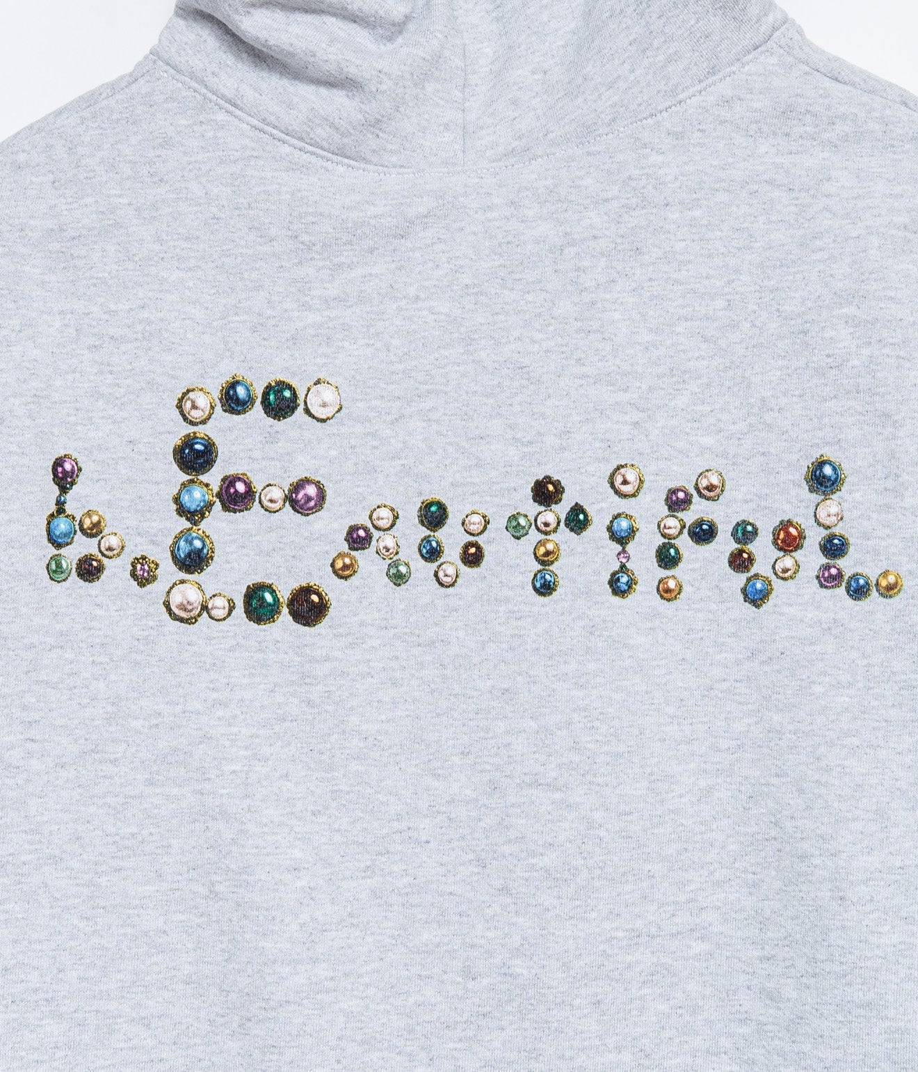 b.Eautiful "Jewel Hoodie" Heather Grey - WEAREALLANIMALS