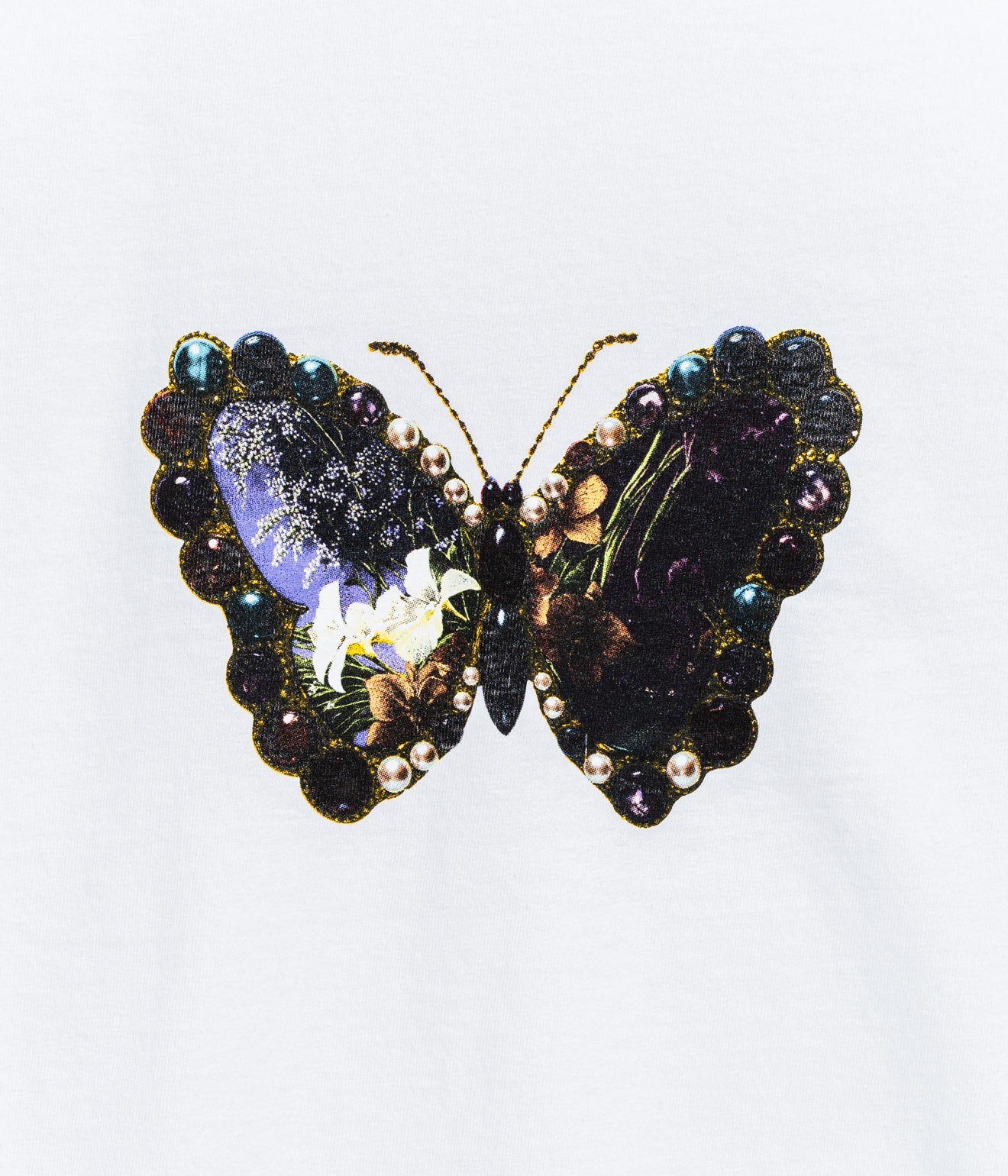 b.Eautiful "Jewel T-Shirt" White - WEAREALLANIMALS