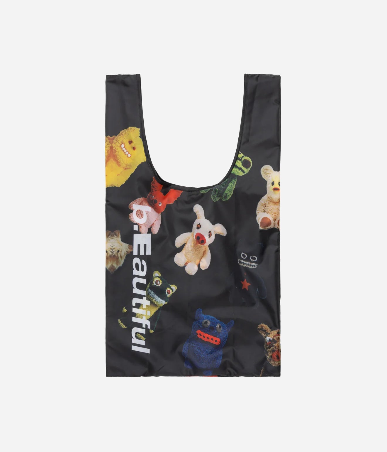 b.Eautiful "Plushie Friends Reusable Bag" Black - WEAREALLANIMALS