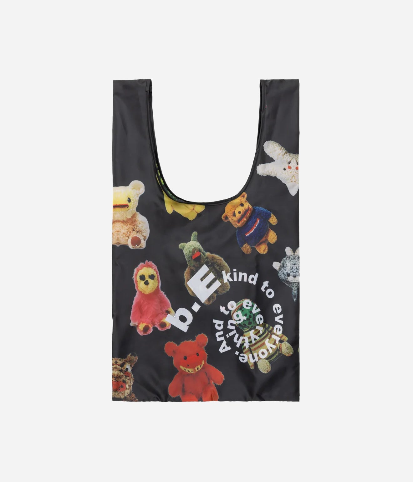 b.Eautiful "Plushie Friends Reusable Bag" Black - WEAREALLANIMALS