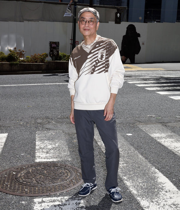 b.Eautiful "Soccer Jersey 2 Crewneck Sweatshirt" Creme - WEAREALLANIMALS