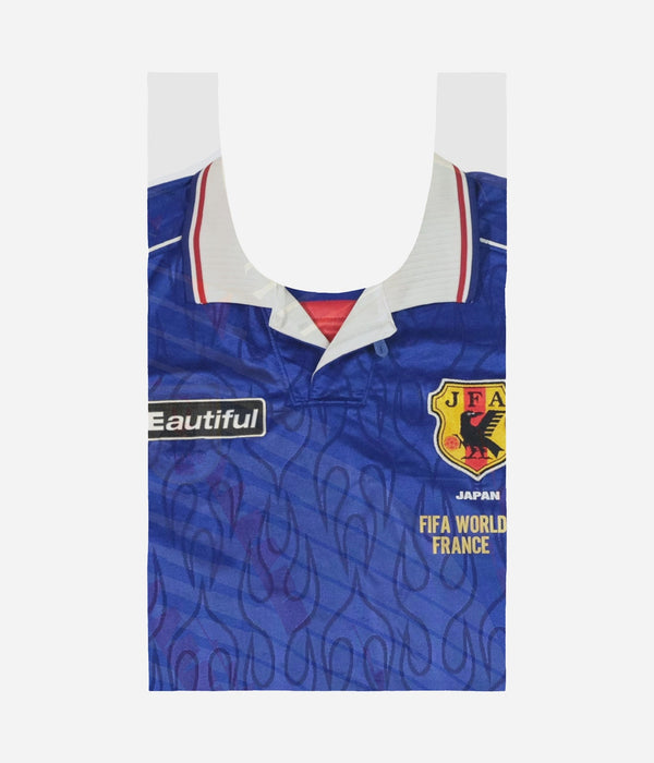 b.Eautiful "Soccer Jersey Reusable Bag XL" Blue / White - WEAREALLANIMALS