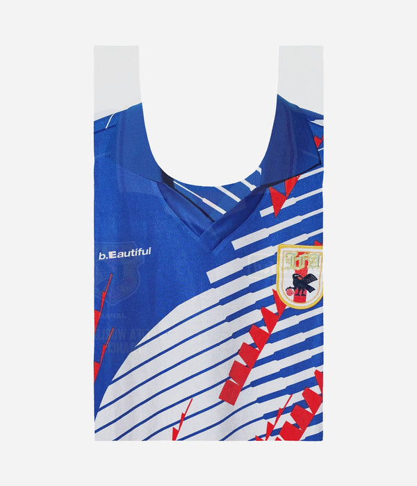 b.Eautiful "Soccer Jersey Reusable Bag XL" Blue / White - WEAREALLANIMALS