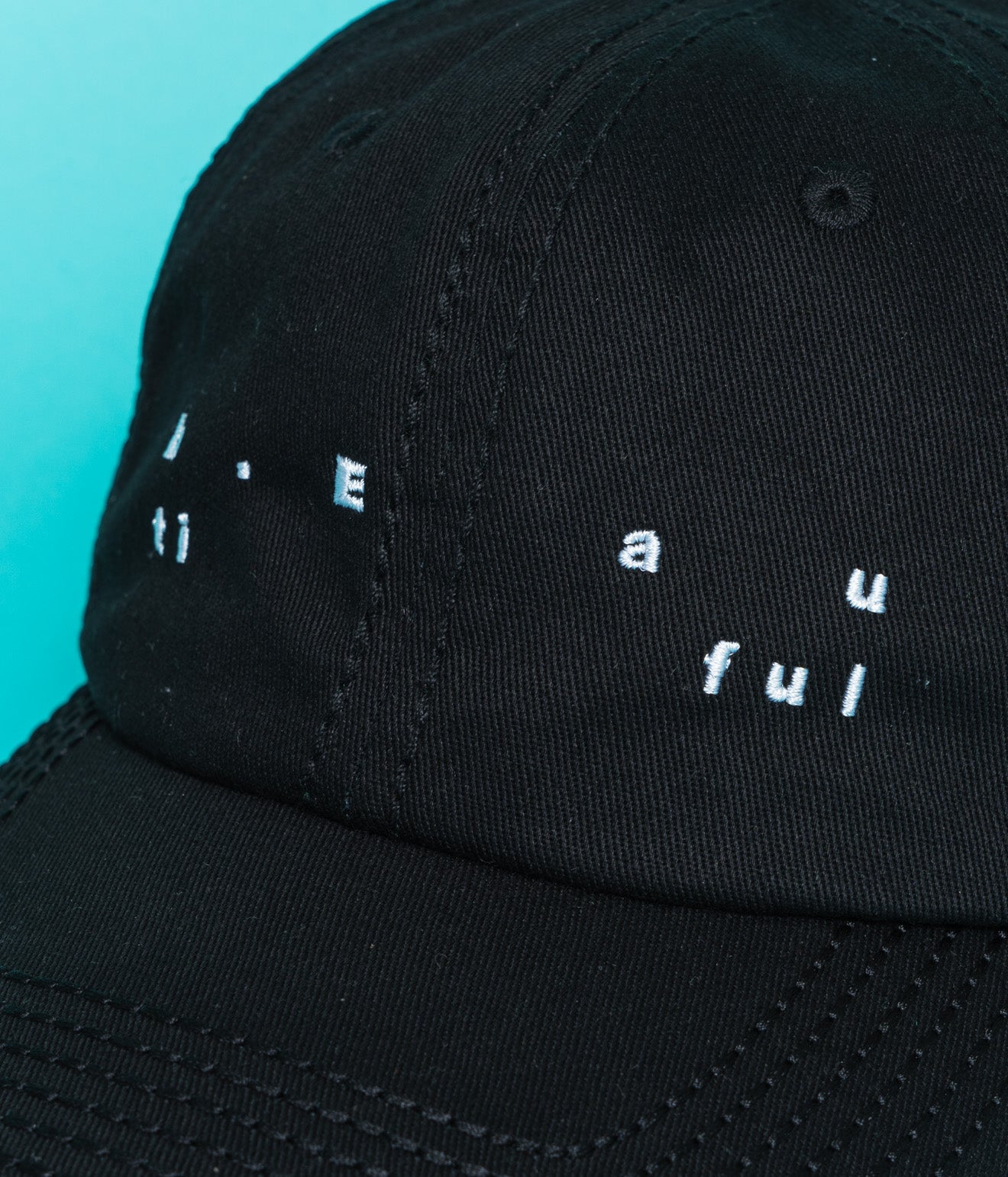 b.Eautiful "Spirit 6 Panel Hat" Black - WEAREALLANIMALS