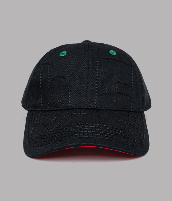 b.Eautiful "Vapor 6 Panel Hat" Double Black - WEAREALLANIMALS