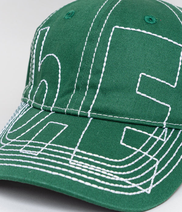 b.Eautiful "Vapor 6 Panel Hat" Green / White - WEAREALLANIMALS