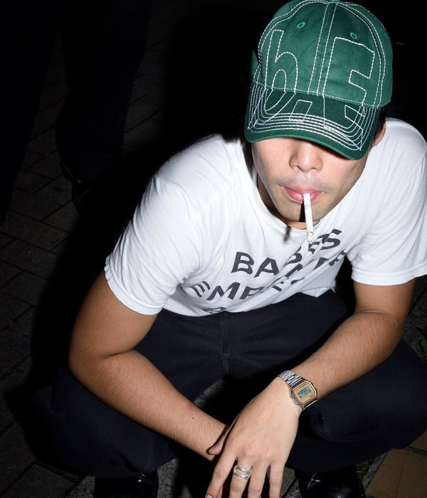 b.Eautiful "Vapor 6 Panel Hat" Green / White - WEAREALLANIMALS