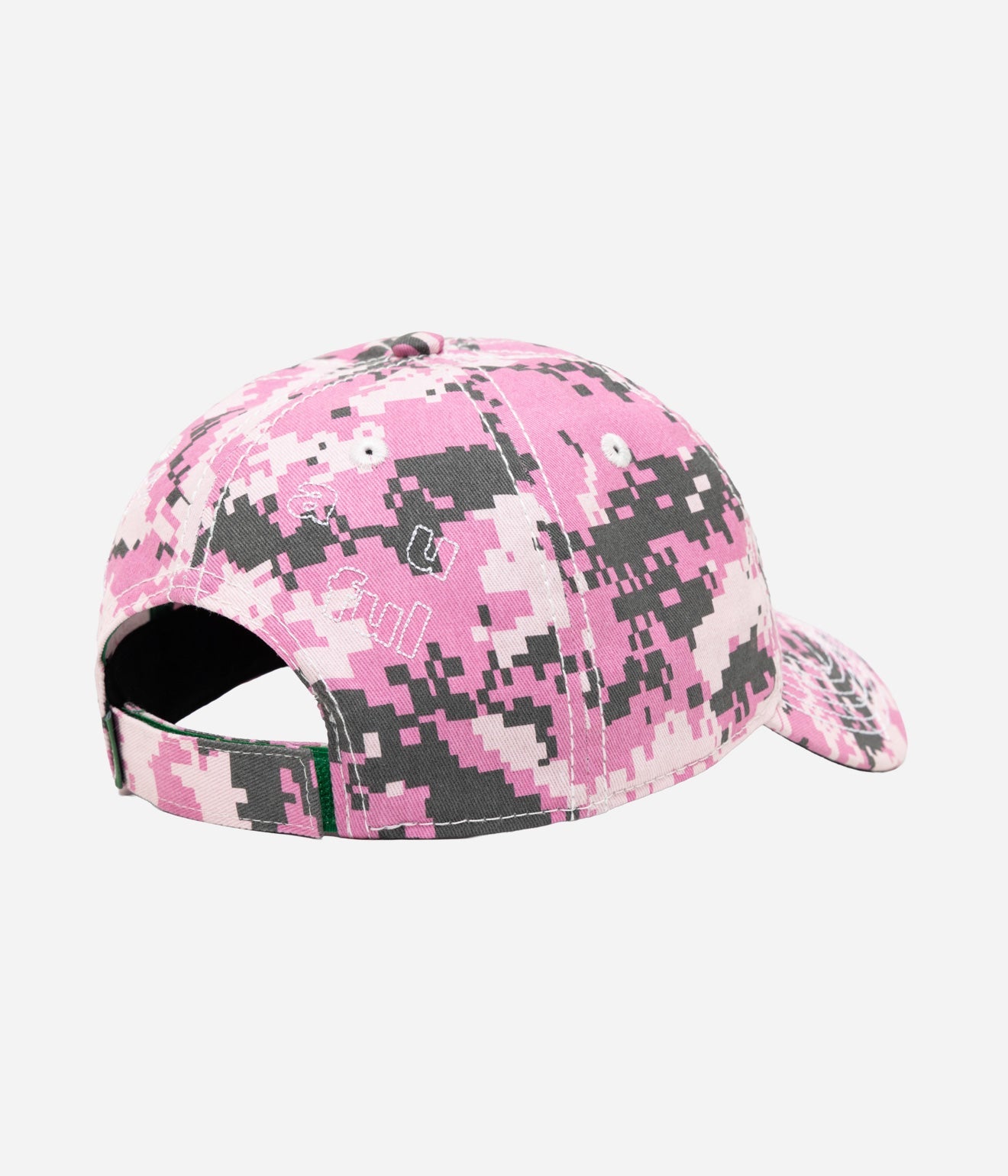 b.Eautiful "Vapor 6 Panel Hat" Pink Digicamo / White - WEAREALLANIMALS