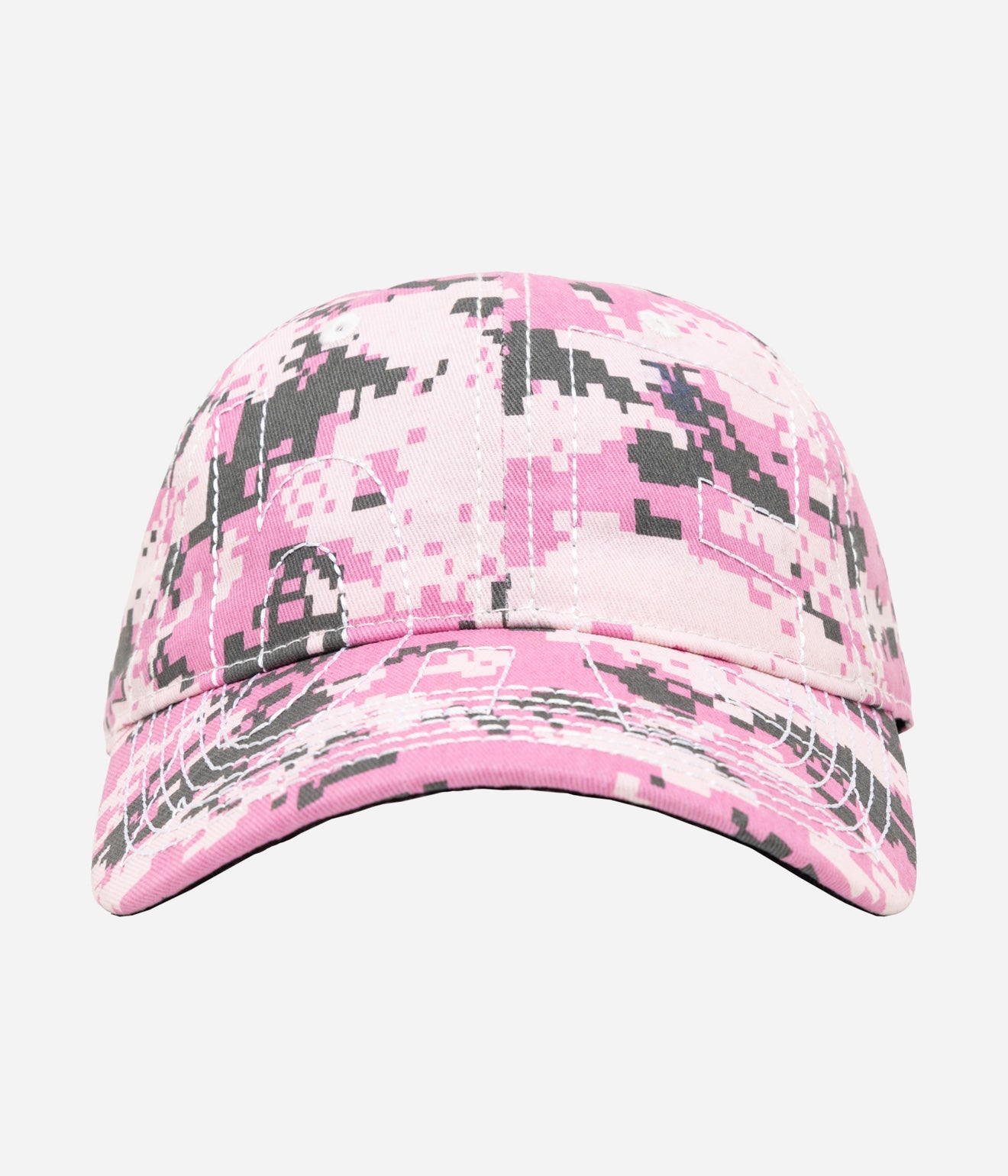 b.Eautiful "Vapor 6 Panel Hat" Pink Digicamo / White - WEAREALLANIMALS