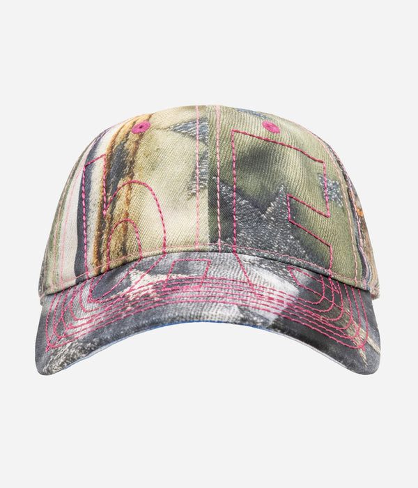b.Eautiful "Vapor 6 Panel Hat" Star Denim / Pink - WEAREALLANIMALS
