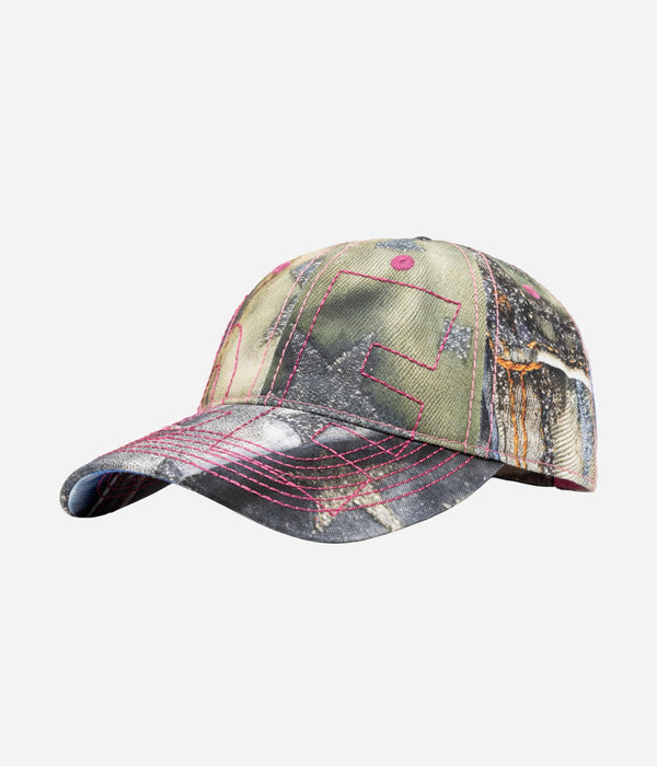 b.Eautiful "Vapor 6 Panel Hat" Star Denim / Pink - WEAREALLANIMALS