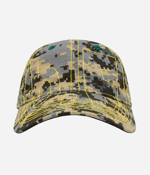 b.Eautiful "Vapor Low Profile Hat" Mojave Digicamo / Yellow - WEAREALLANIMALS