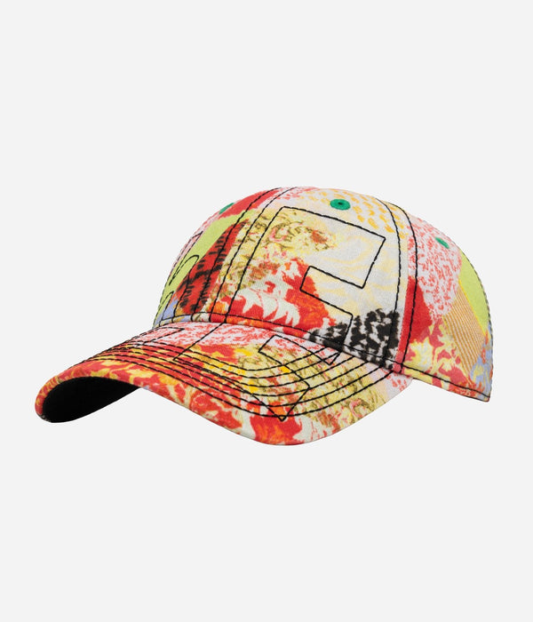 b.Eautiful "Vapor Low Profile Hat" Red Kimono / Black - WEAREALLANIMALS