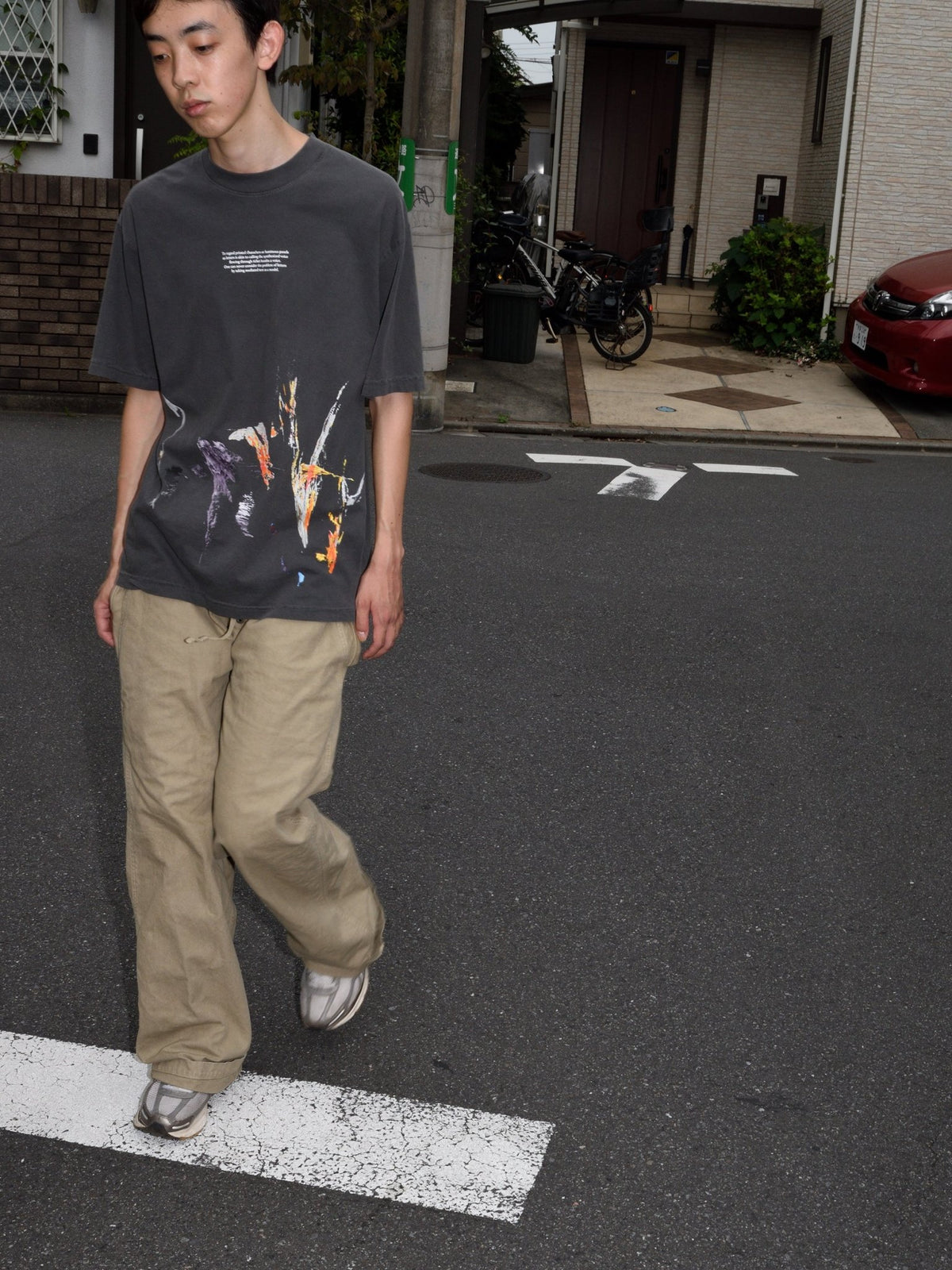 b.Eautiful x Heijiro Yagi "untitled.2668 T-Shirt" Vintage Black - WEAREALLANIMALS