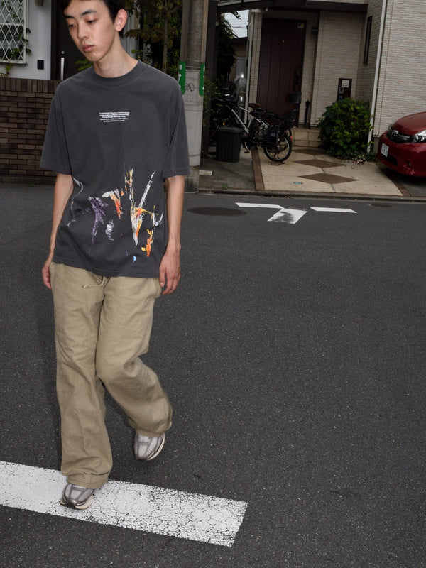 b.Eautiful x Heijiro Yagi "untitled.2668 T-Shirt" Vintage Black - WEAREALLANIMALS
