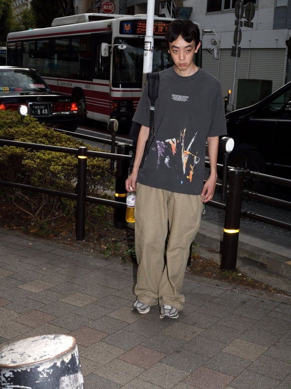 b.Eautiful x Heijiro Yagi "untitled.2668 T-Shirt" Vintage Black - WEAREALLANIMALS