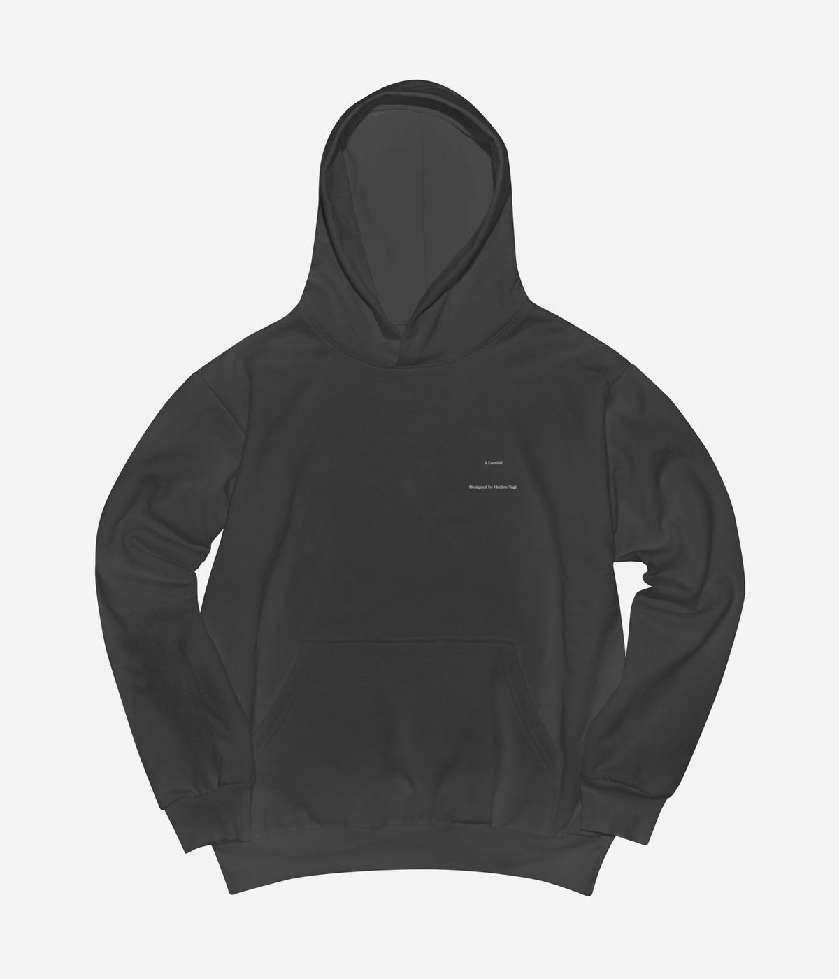 b.Eautiful x Heijiro Yagi "untitled.2680 Hoodie" Vintage Black - WEAREALLANIMALS