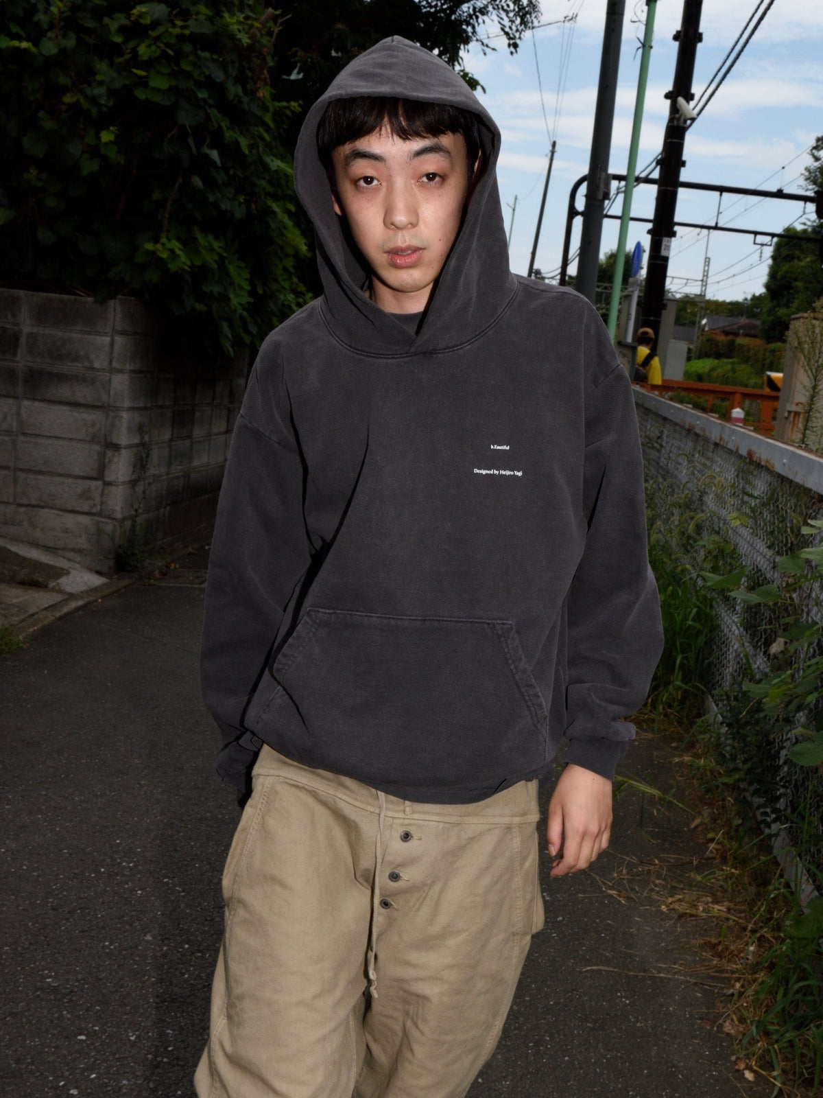 b.Eautiful x Heijiro Yagi "untitled.2680 Hoodie" Vintage Black - WEAREALLANIMALS