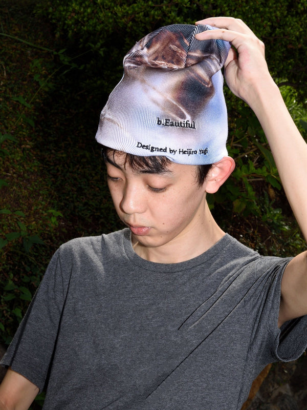 b.Eautiful x Heijiro Yagi "untitled.2681 Beanie" - WEAREALLANIMALS