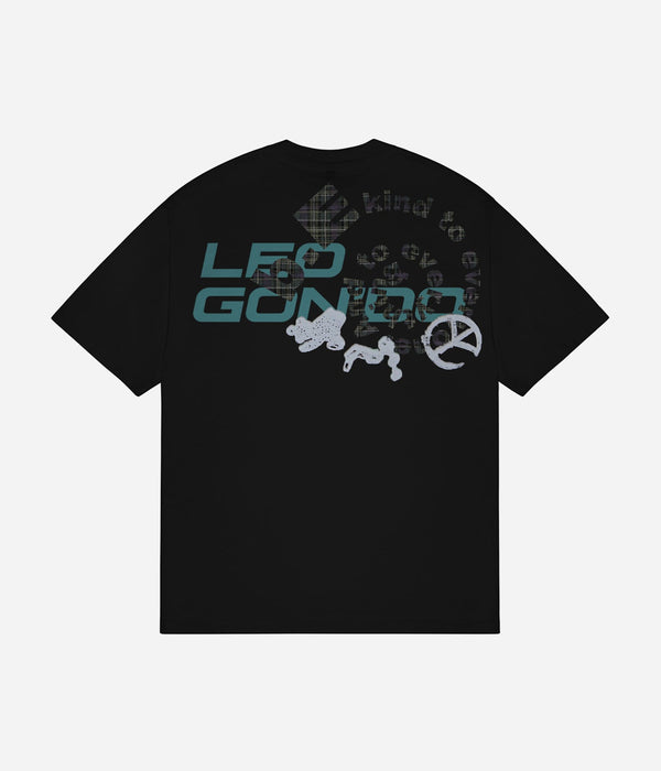 b.Eautiful x LEO GON’DO "3 Chains T-Shirt" Black - WEAREALLANIMALS
