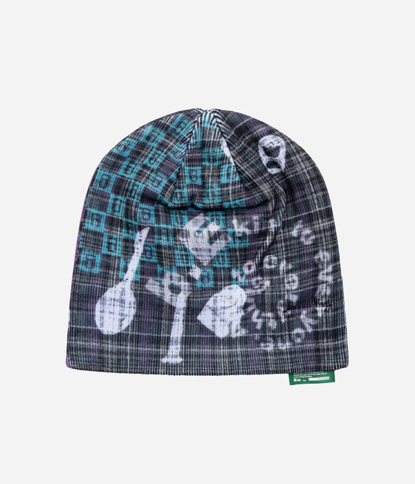 b.Eautiful x LEO GON’DO "Plaid Beanie" Grey - WEAREALLANIMALS