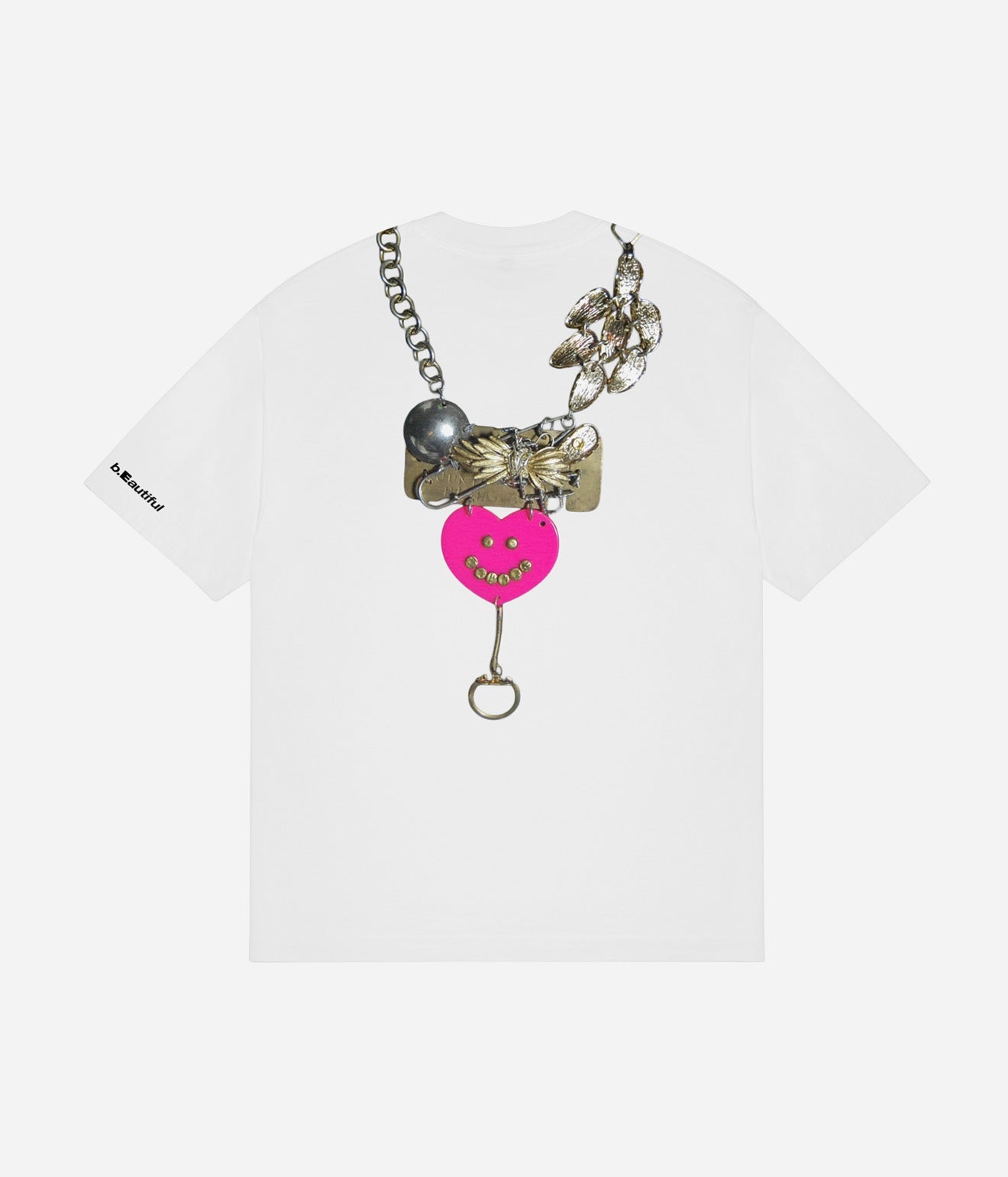 b.Eautiful x LEO GON’DO "Smile T-Shirt" White - WEAREALLANIMALS