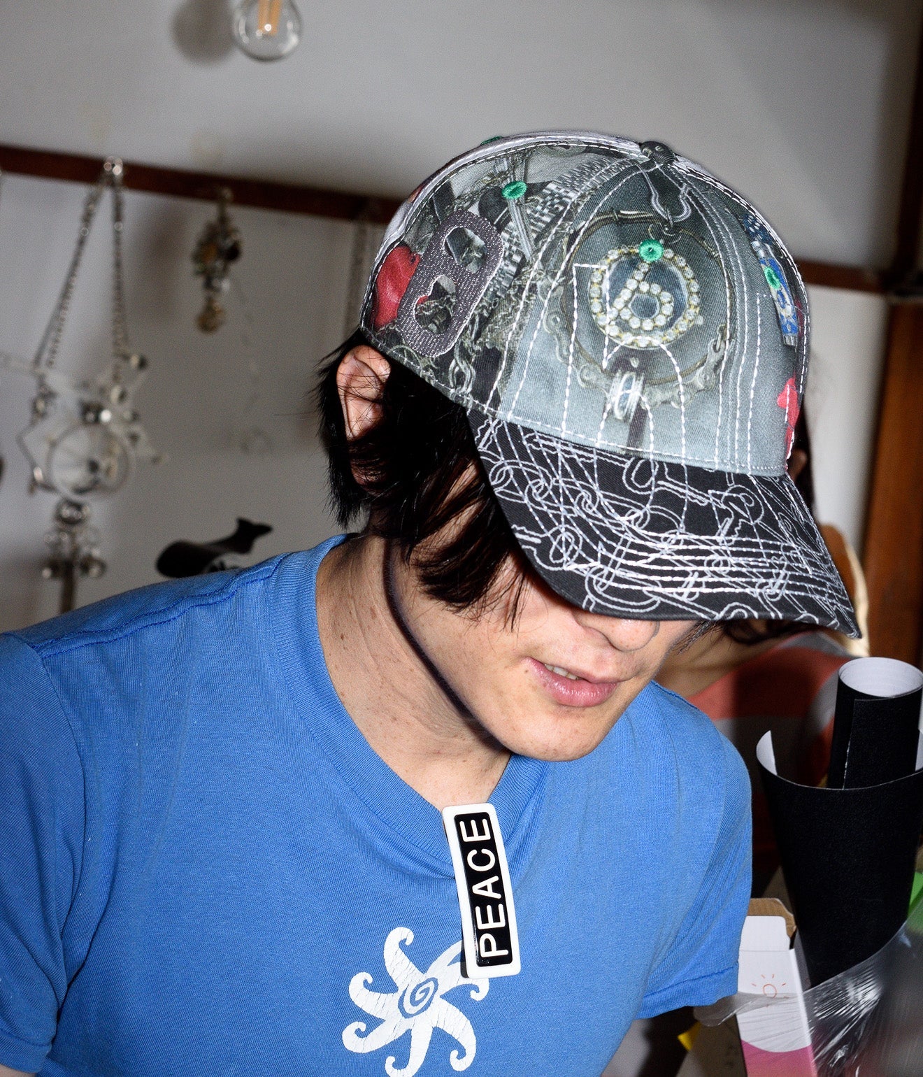 b.Eautiful x LEO GON’DO "Vapor Low Profile Hat" Mix Chain / Silver - WEAREALLANIMALS