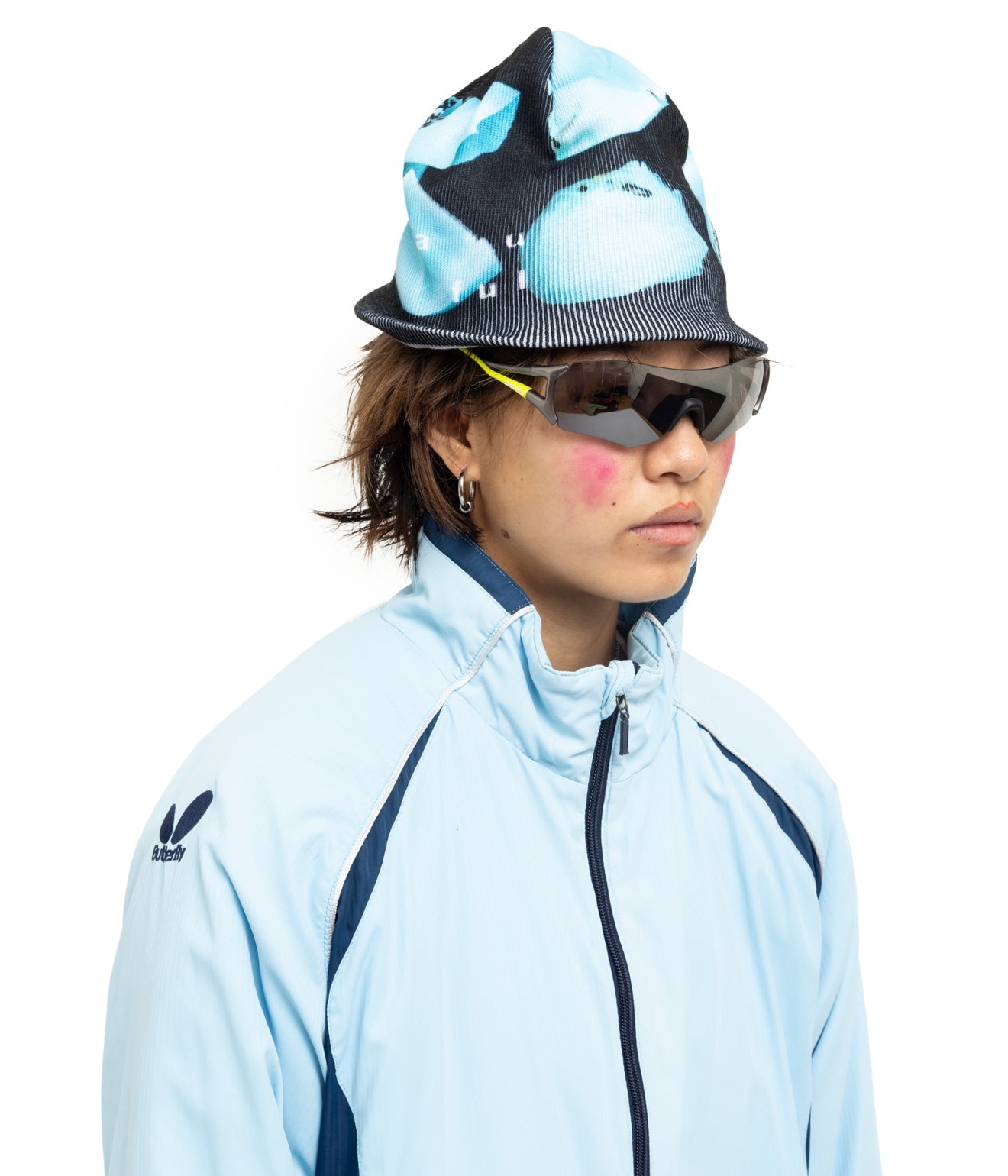 b.Eautiful x LTTT "Burst Beanie" Black / Light Blue - WEAREALLANIMALS