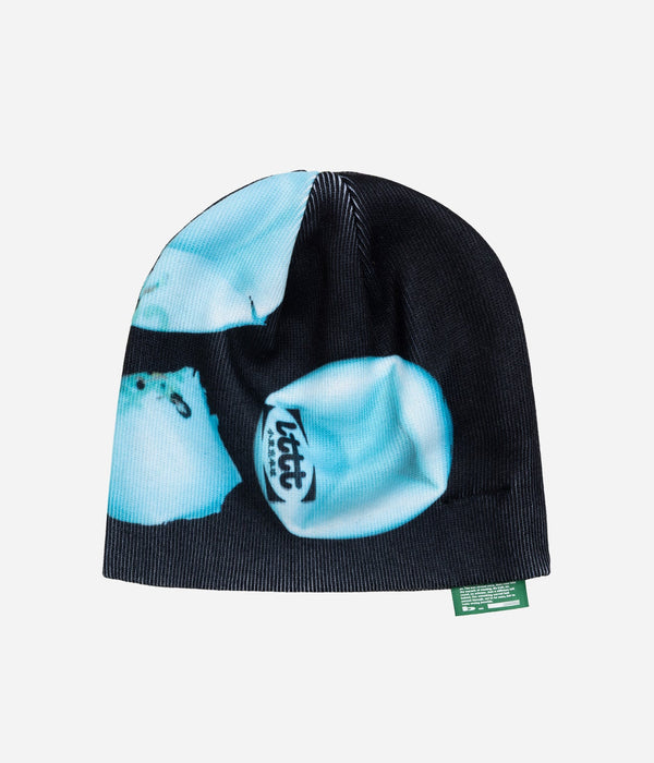 b.Eautiful x LTTT "Burst Beanie" Black / Light Blue - WEAREALLANIMALS