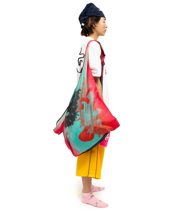 b.Eautiful x LTTT "Globe Reusable Bag XL" Black / Green - WEAREALLANIMALS