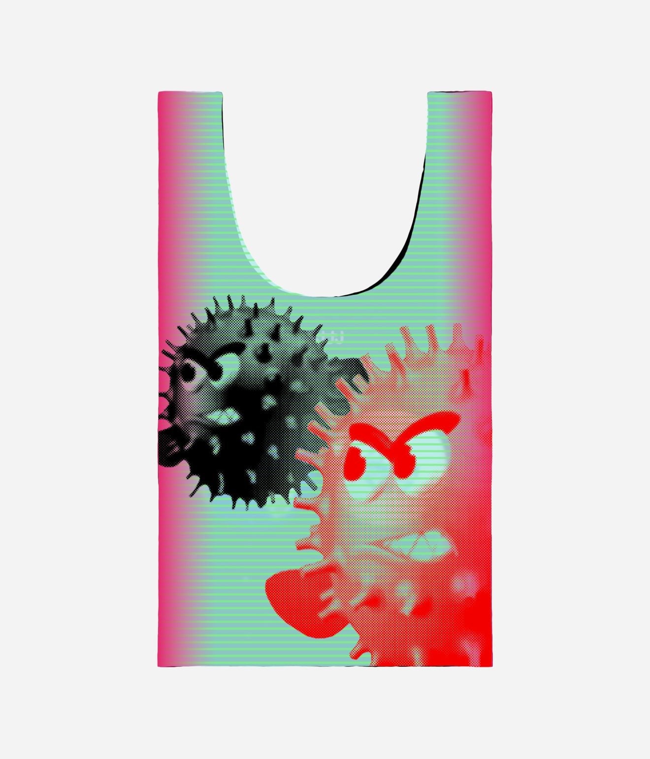 b.Eautiful x LTTT "Globe Reusable Bag XL" Black / Green - WEAREALLANIMALS