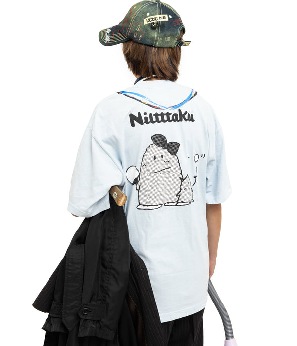 b.Eautiful x LTTT "Joy T-Shirt" Light Blue - WEAREALLANIMALS