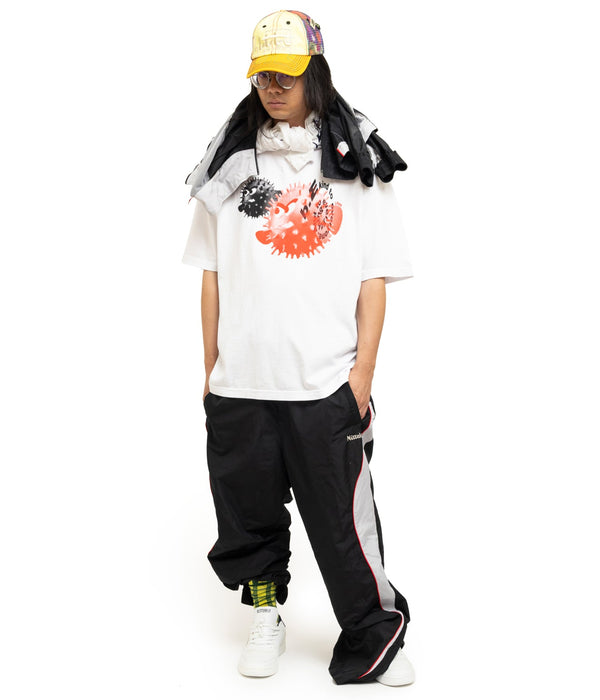 b.Eautiful x LTTT "Puffy Fish T-Shirt" White - WEAREALLANIMALS