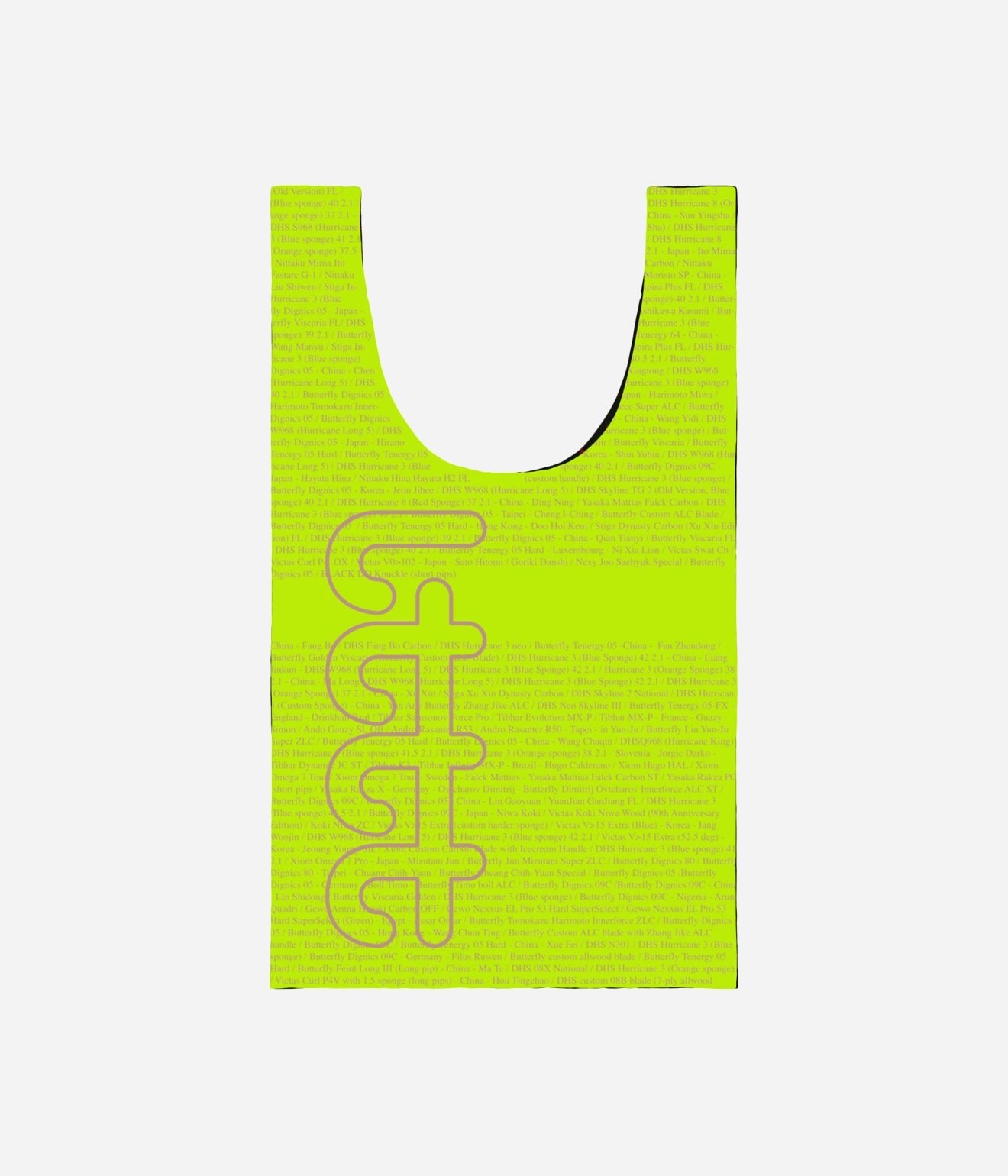 b.Eautiful x LTTT "Times Reusable Bag" Black / Lime - WEAREALLANIMALS
