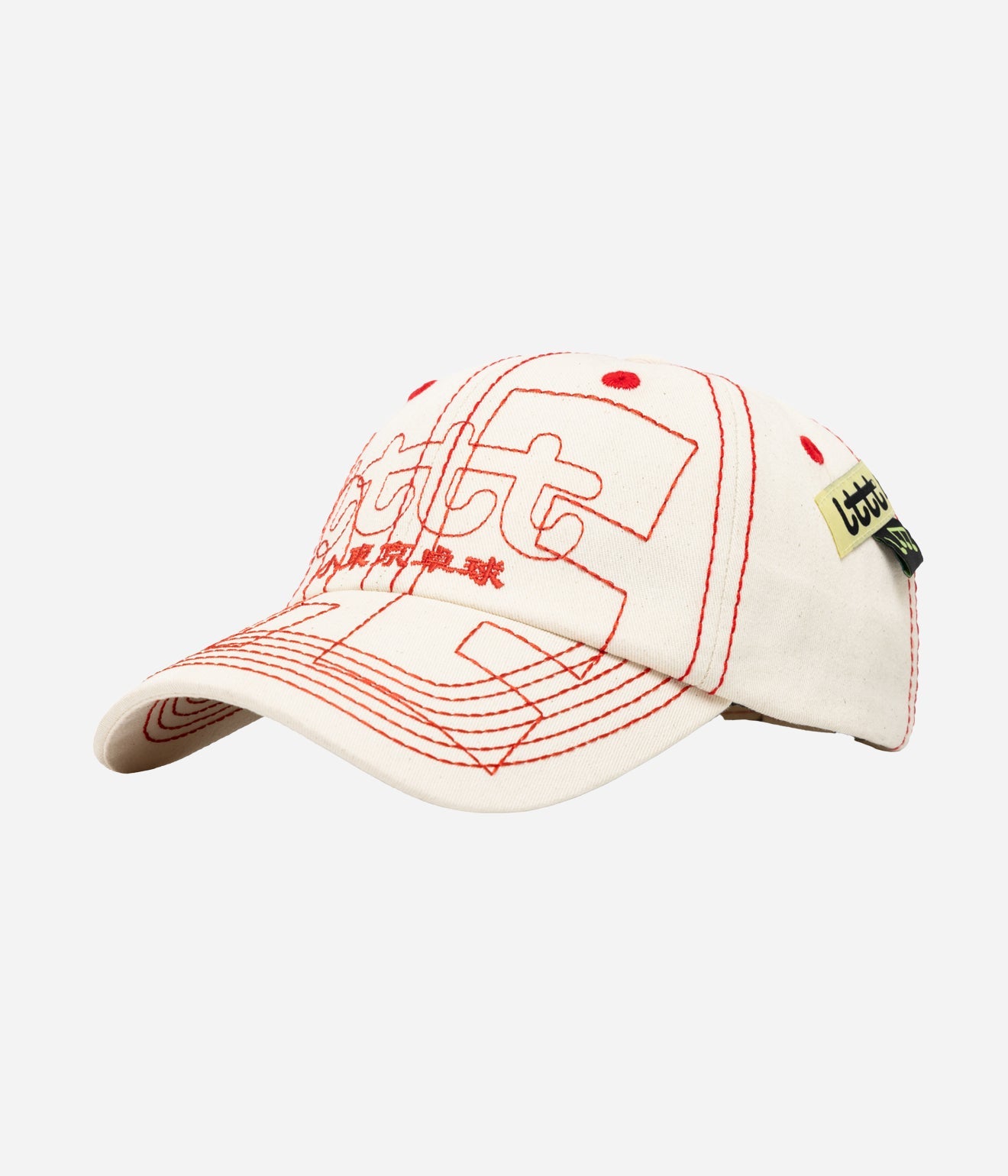b.Eautiful x LTTT "Vapor Hat" Natural / Red - WEAREALLANIMALS