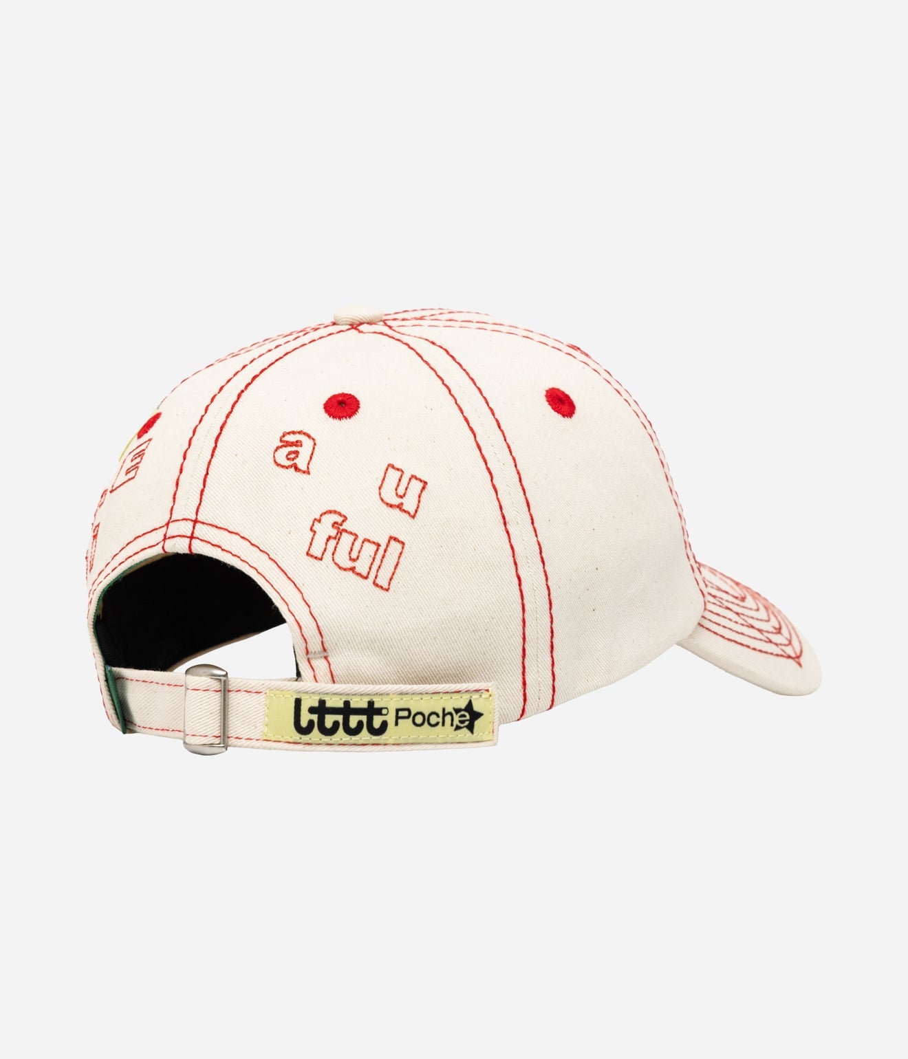 b.Eautiful x LTTT "Vapor Hat" Natural / Red - WEAREALLANIMALS