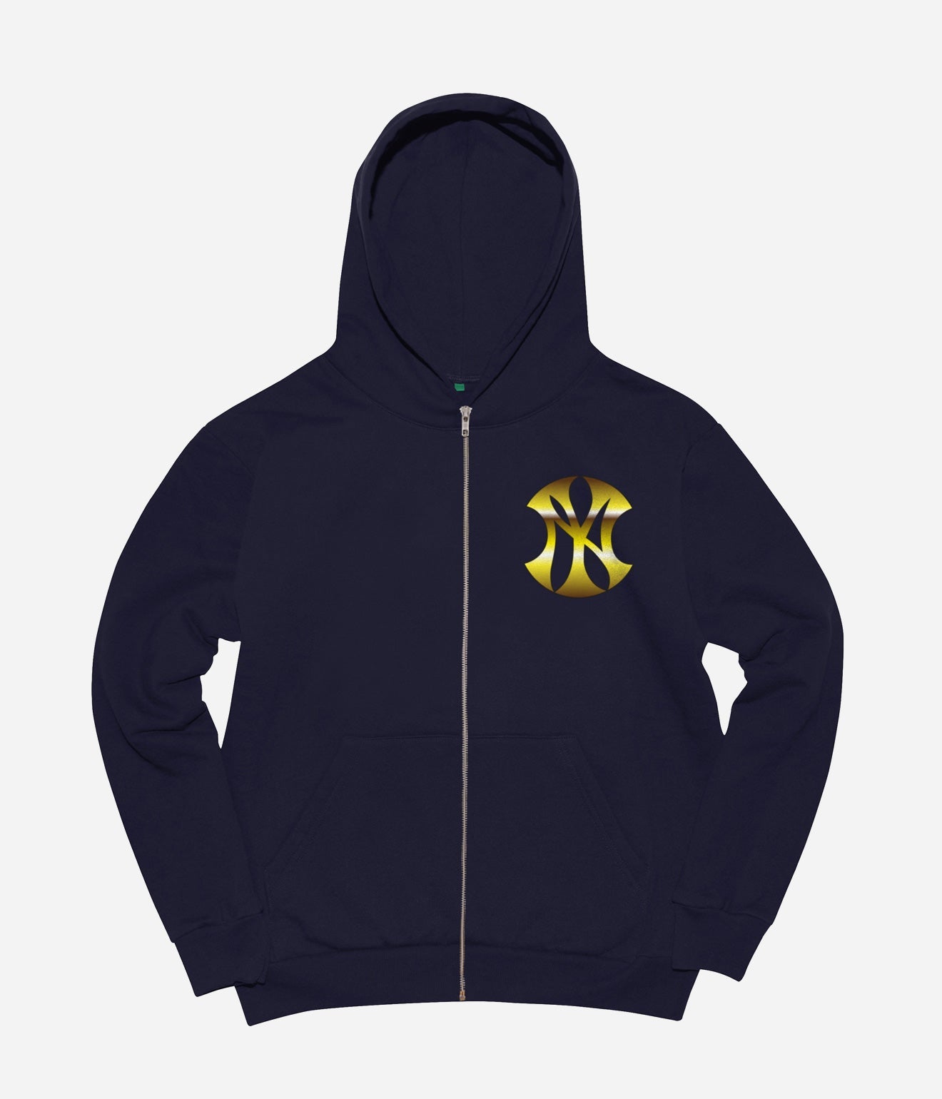 b.Eautiful x Sara Yukiko Mon "Wavy NY Zip Up Hoodie" Navy - WEAREALLANIMALS