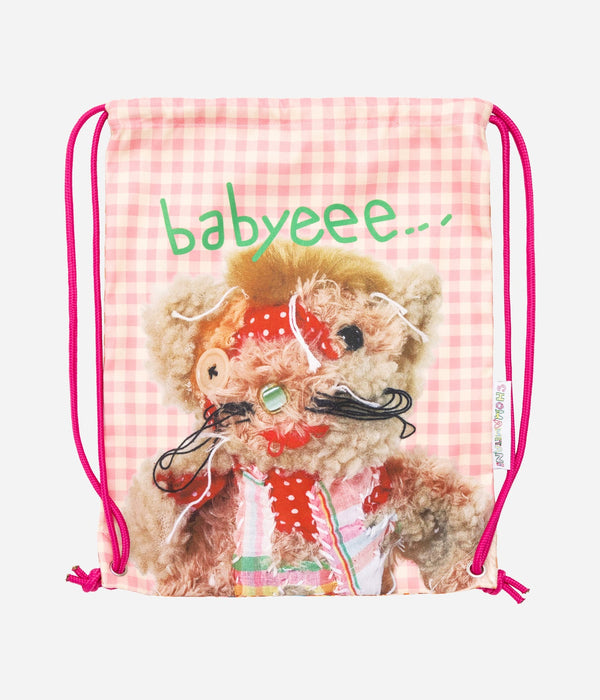 b.Eautiful x Shoma Mitani "Drawstring Bag" Pink / Brown - WEAREALLANIMALS