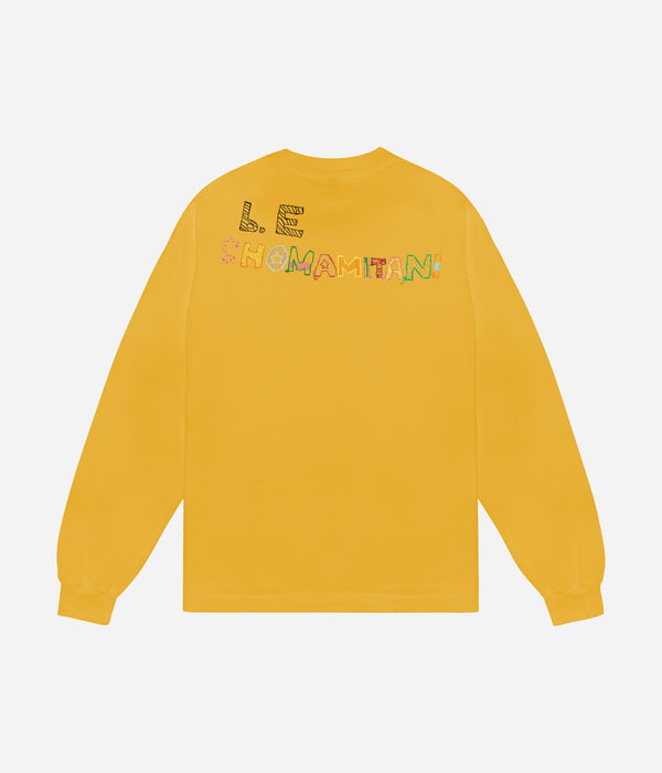 b.Eautiful x Shoma Mitani "Flower Bag LS Shirt" Gold - WEAREALLANIMALS