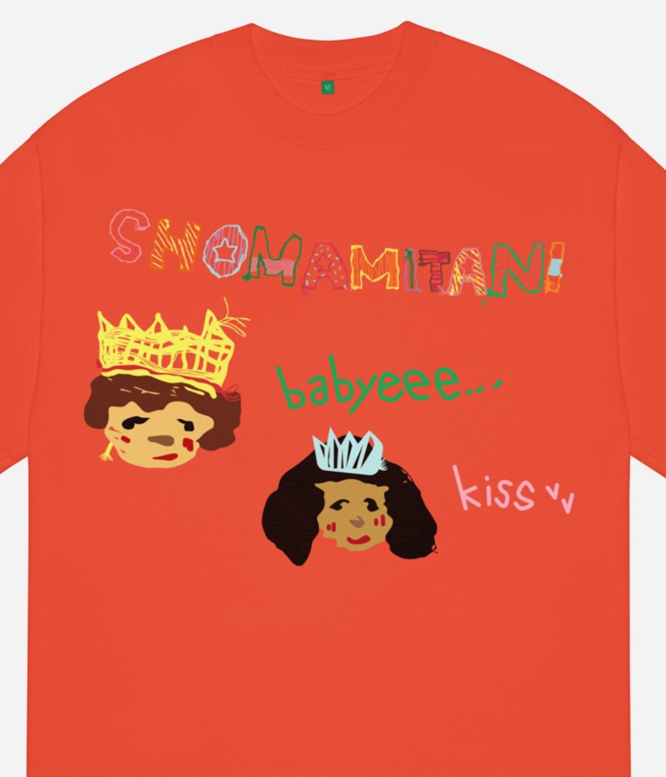 b.Eautiful x Shoma Mitani "Kiss T-Shirt" Bright Orange - WEAREALLANIMALS