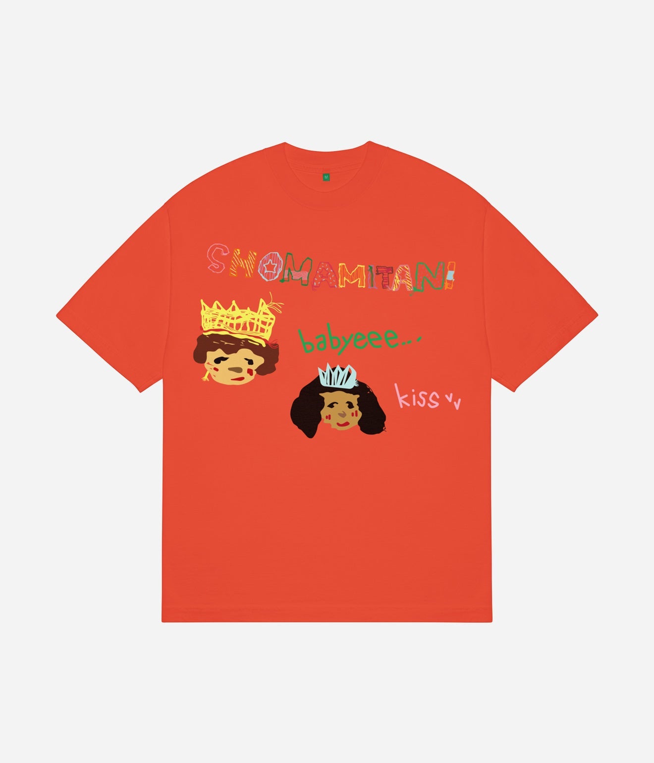 b.Eautiful x Shoma Mitani "Kiss T-Shirt" Bright Orange - WEAREALLANIMALS