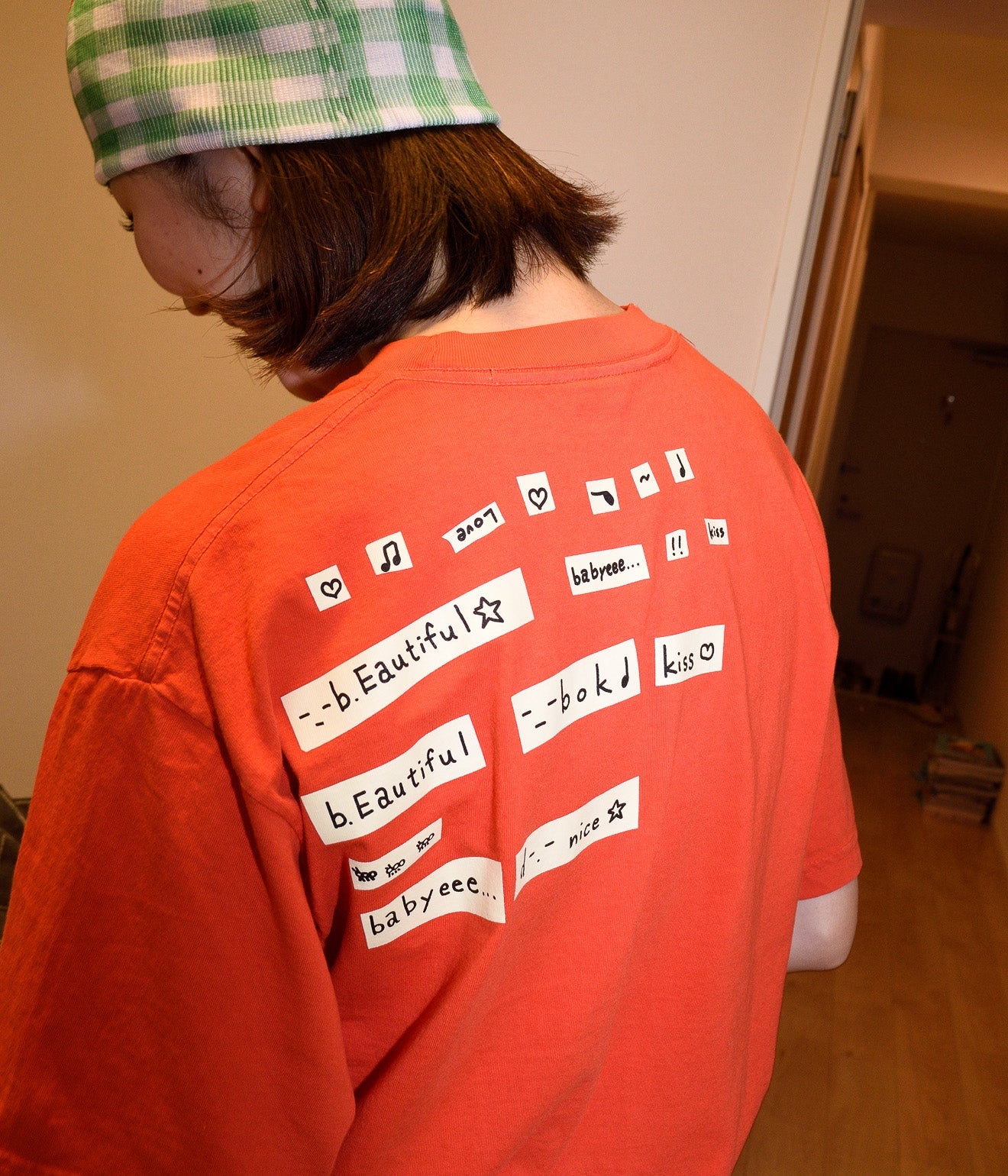 b.Eautiful x Shoma Mitani "Kiss T-Shirt" Bright Orange - WEAREALLANIMALS