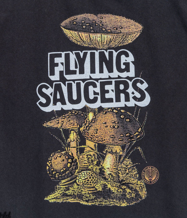 CRTFD "FLYING SAUCERS TEE" VINTAGE BLACK - WEAREALLANIMALS