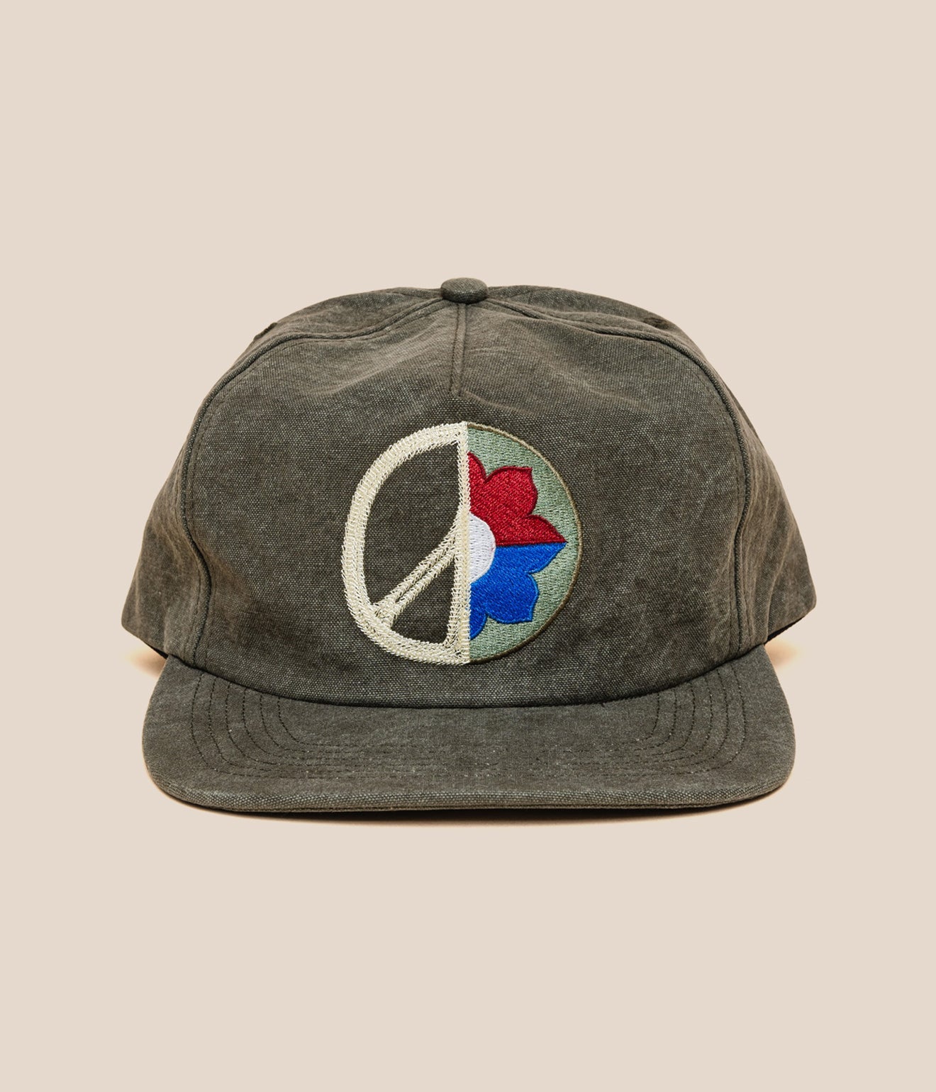 CRTFD "HALF PEACE HAT" GREEN - WEAREALLANIMALS